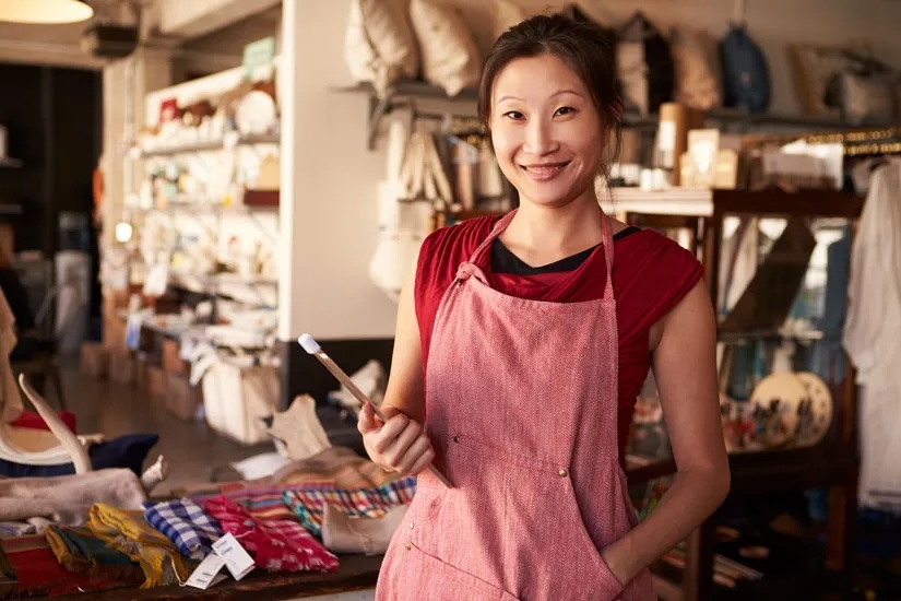 woman at her store 