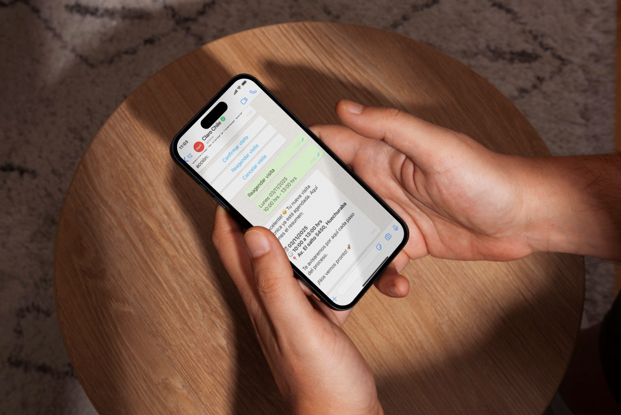 A person using their phone.