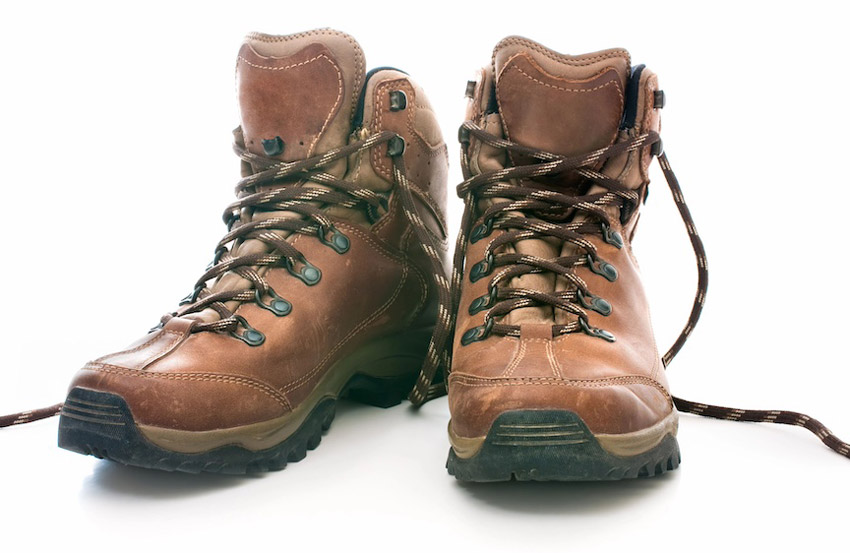Pair of hiking boots