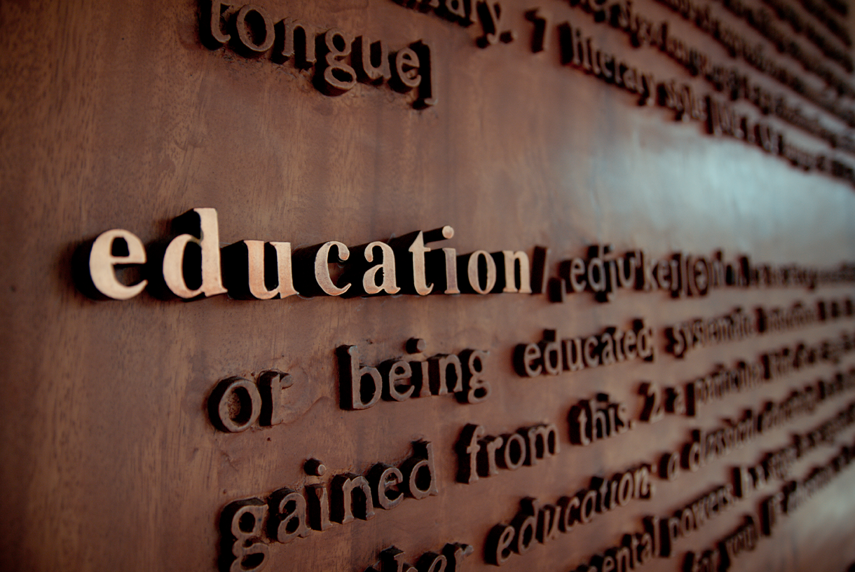 Signage from the interior of an IALF building.