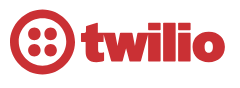 El logotipo de Twilio.