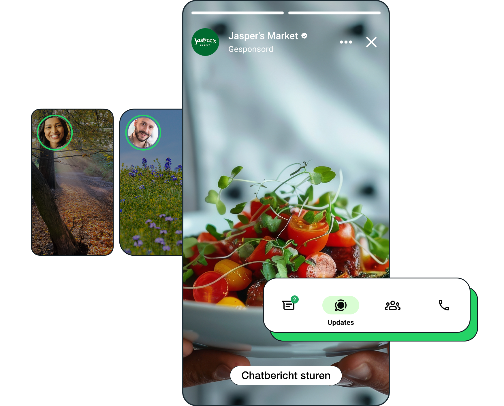 An image example of WhatsApp Ads in status