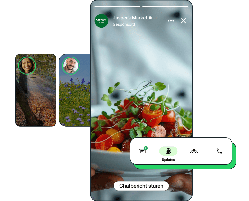 An image example of WhatsApp Ads in status