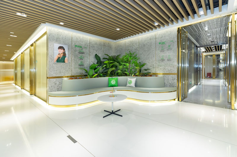 The interior of a be@me store