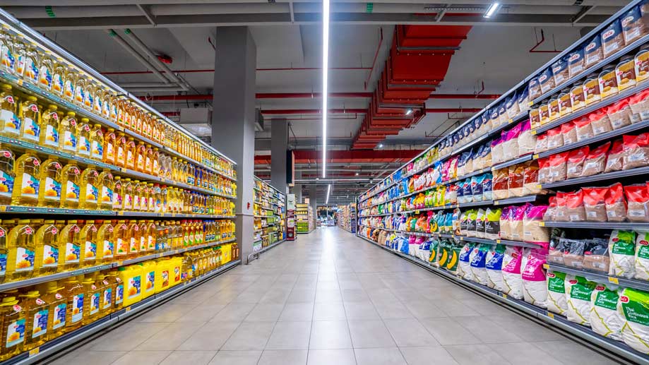 The interior of a LuLu Hypermarket retail store.