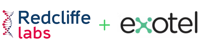 Logos de Redcliffe Labs et d’Exotel
