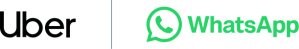 Uber and WhatsApp Logos