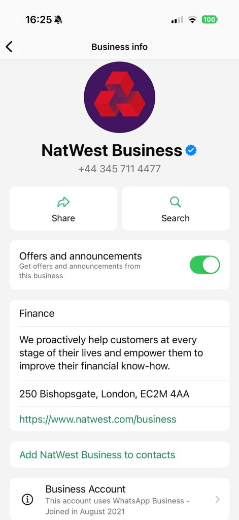 Natwest Group business info