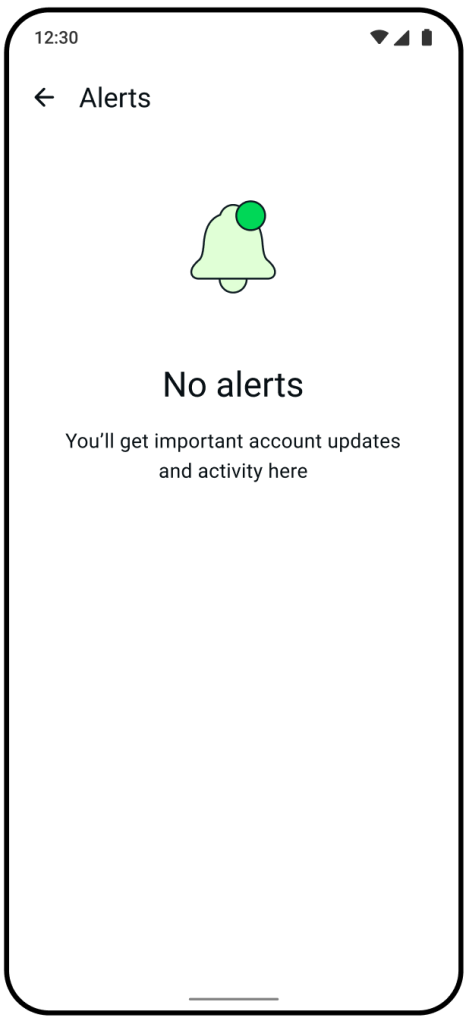 Alerts center on WhatsApp Inbox