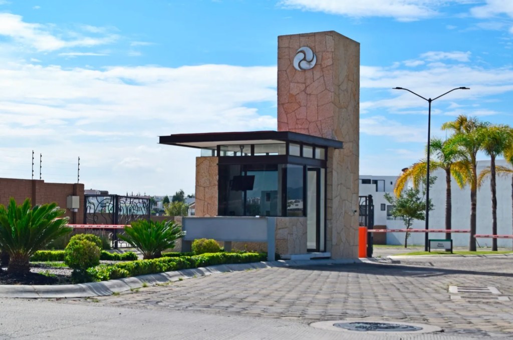 A guard gate of a real estate development