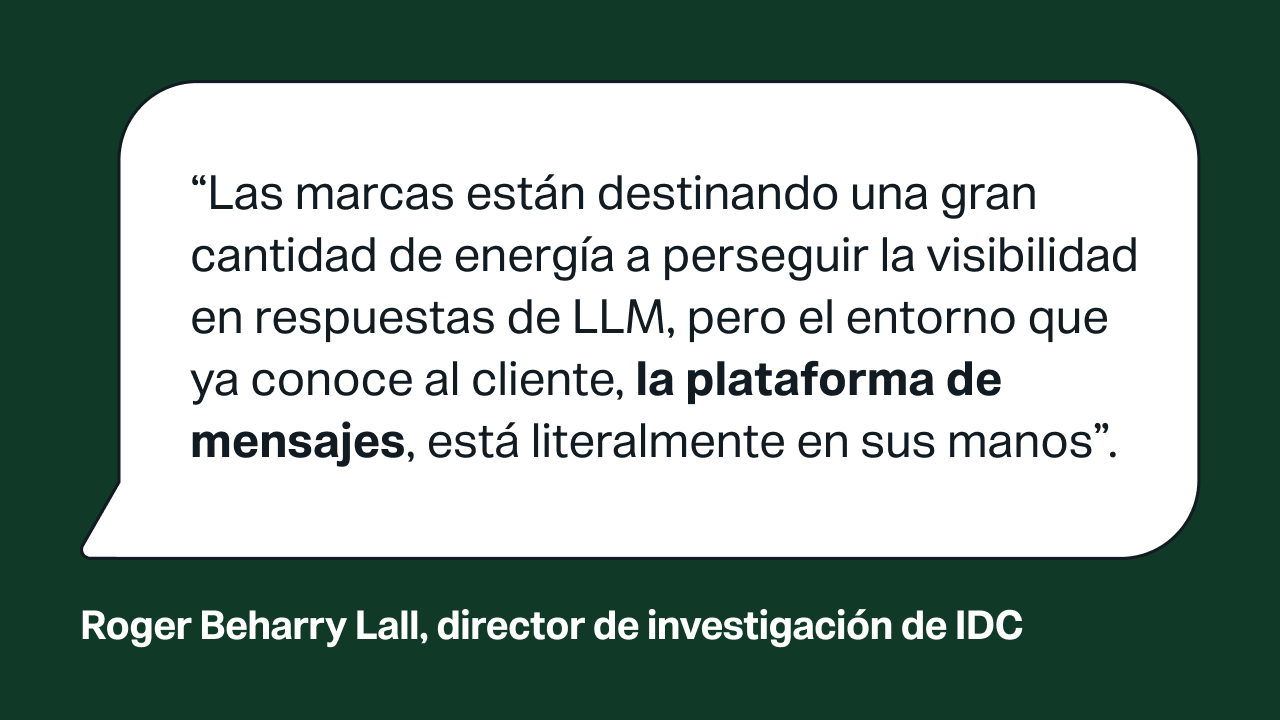 Cita del director de investigación de IDC sobre la estrategia de IA y la visibilidad