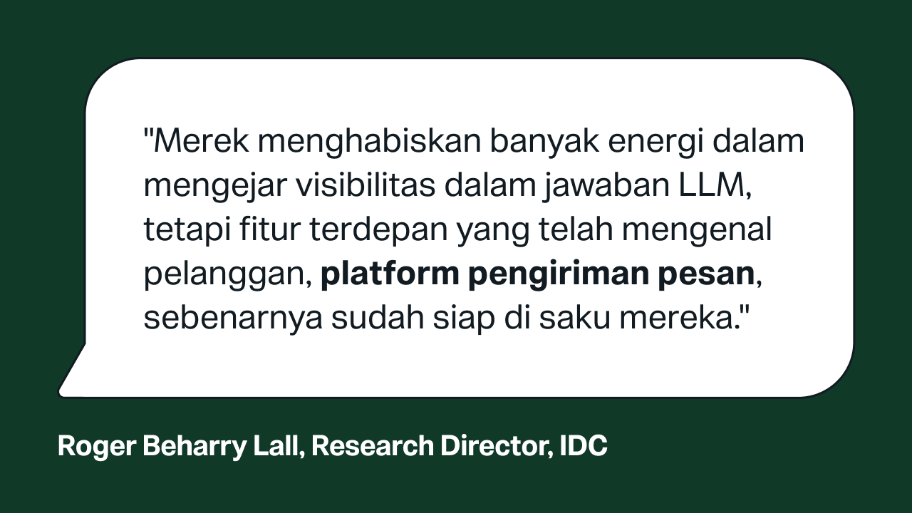 Kutipan strategi AI dan kemudahan untuk ditemukan oleh direktur riset IDC
