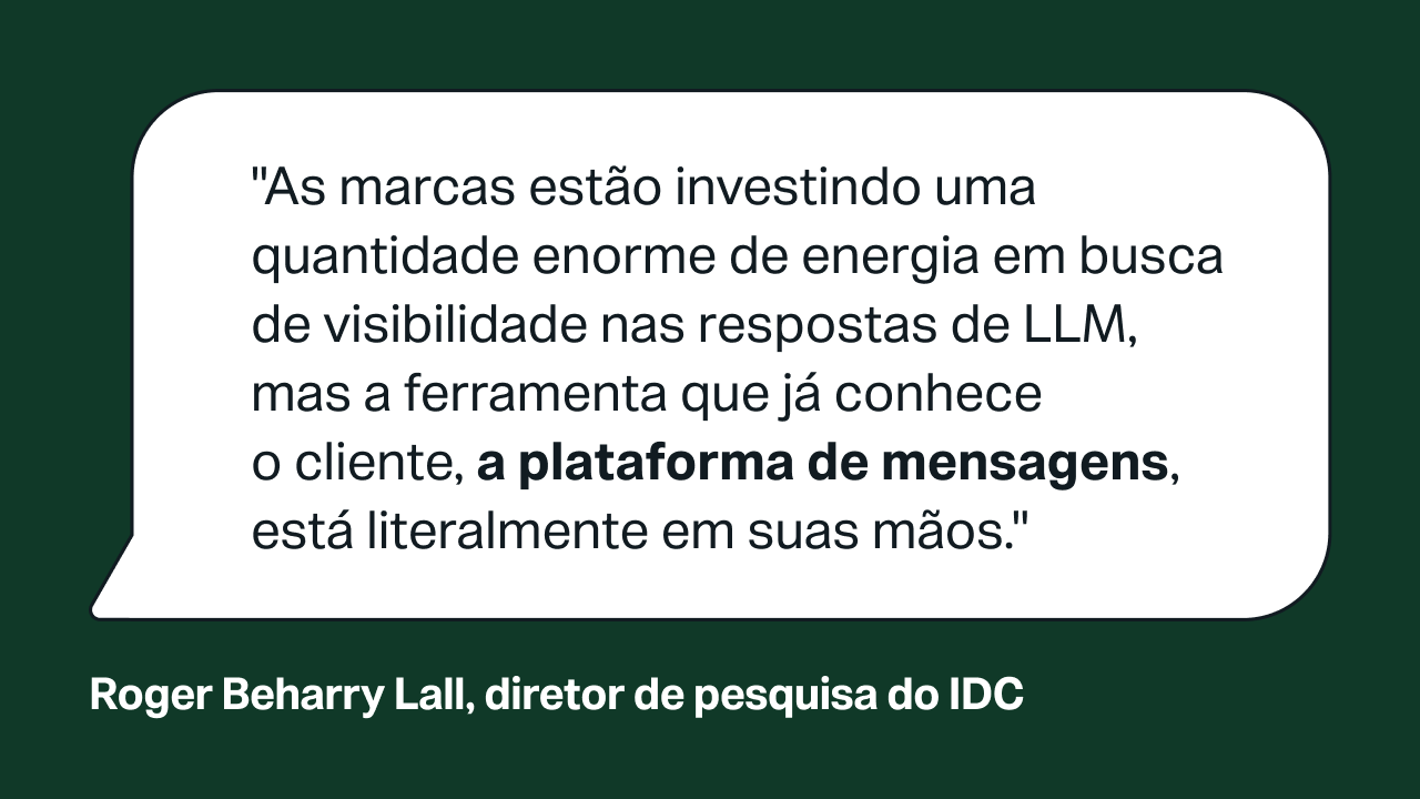 Citação do diretor de pesquisa da IDC sobre a estratégia de IA e a capacidade de descoberta