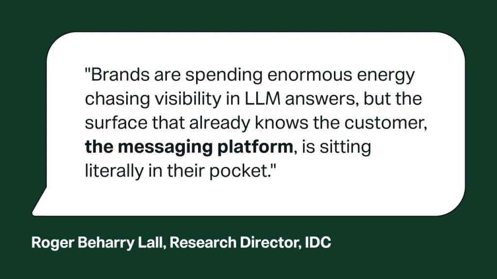 IDC research director AI strategy and discoverability quote