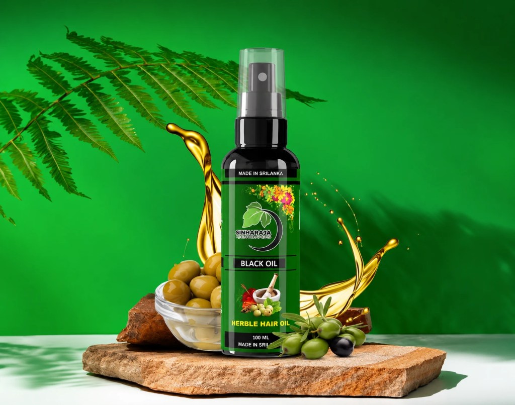 A bottle of hair product with ingredients
