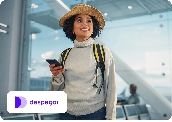 A woman at the airport