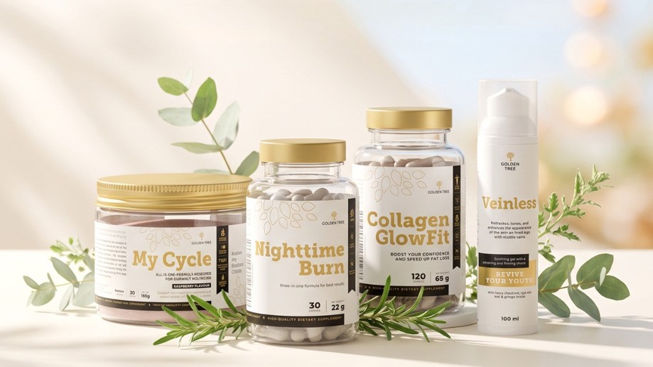 Selections from the Golden Tree product line.