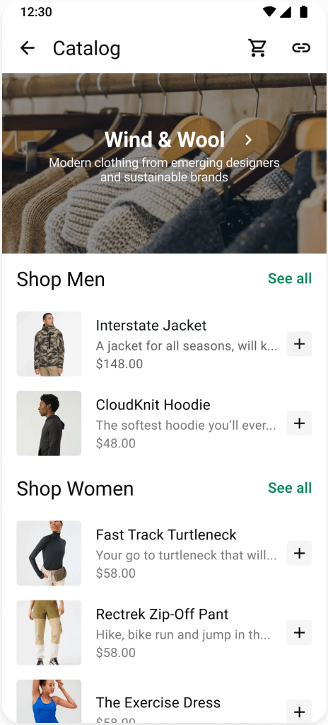 Seasonal catalog image